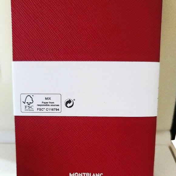 Montblanc Modena Red Ink Bottle – Truphae MONTBLANC RARE SET RED INK 50 ml & #147 RED NOTEBOOK BOXED NEW 117597 GERMANY